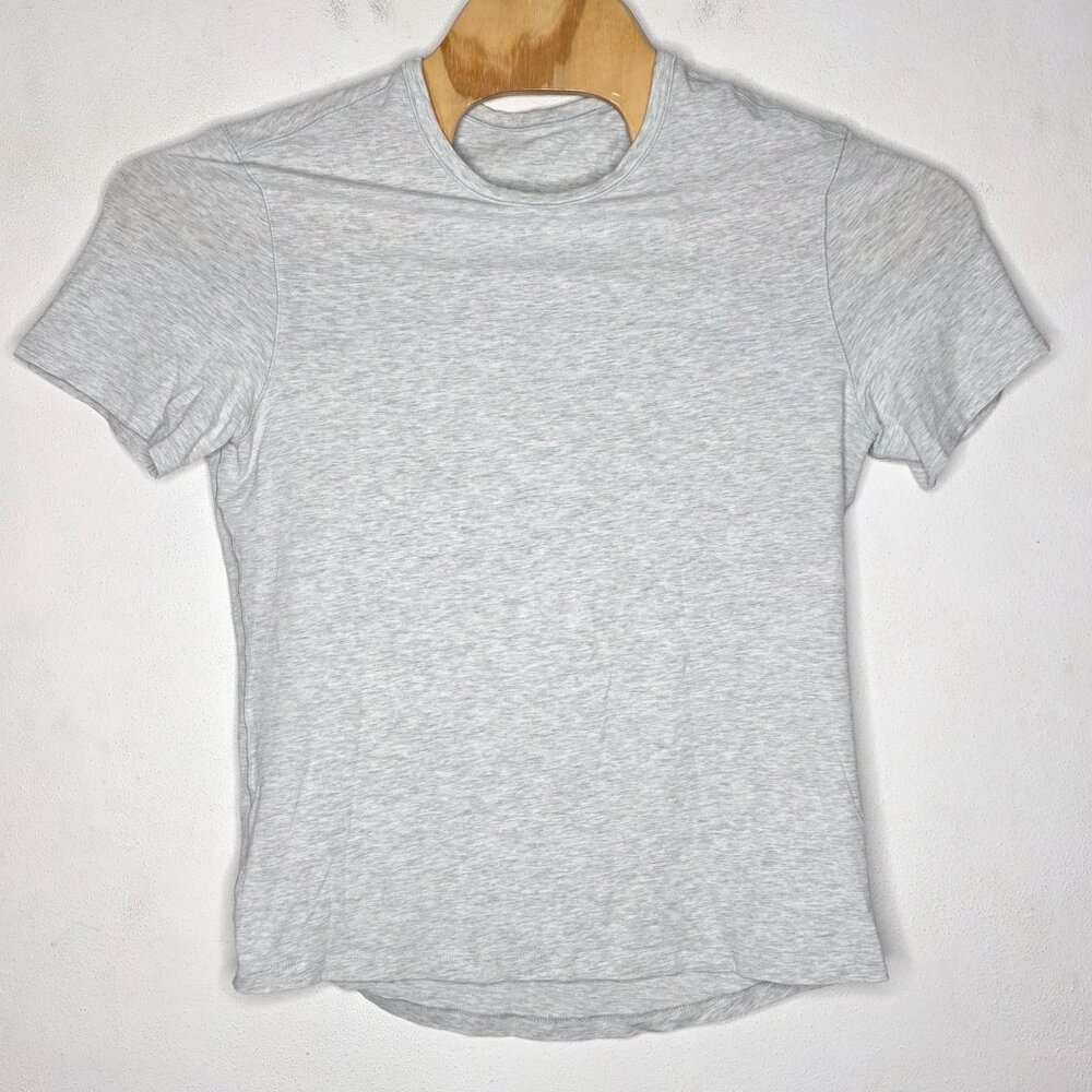 Lululemon Heather Gray Short Sleeve Crew Neck T-Shirt Men's Medium M
